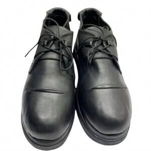 NEW BREAD & BUTTER women's arabella leather lace-up shoes in black